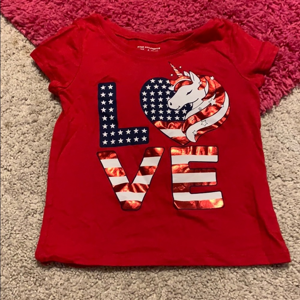 Children’s Place Patriotic Unicorn Tee